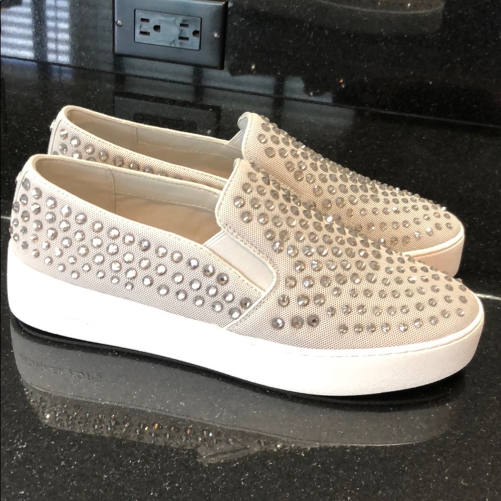 Michael Kors Rhinestone Slip On Sneakers